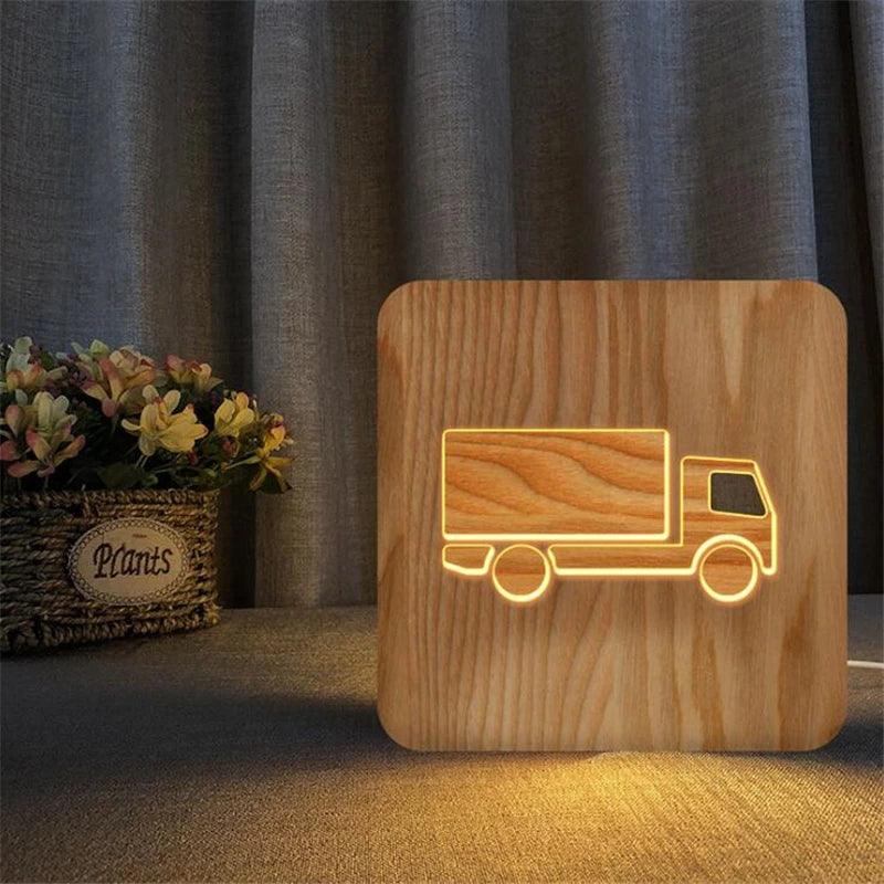 Children's Room Led Night Light car truck Lamp ins LED Table