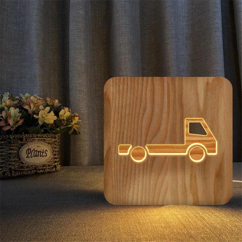 Children's Room Led Night Light car truck Lamp ins LED Table